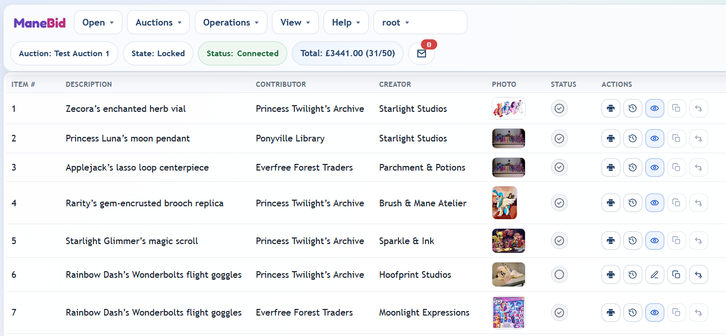 Admin panel overview